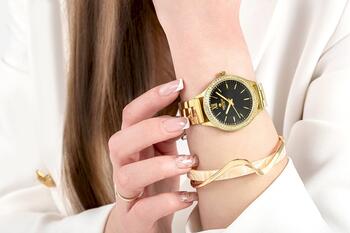 Giewont Sapphire Женские часы / золотой/чёрный (GW1140-B4)