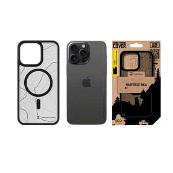 Tactical MagForce Hyperstealth Sika Cover Защитный чехол для iPhone 15 Pro Max / асфальт (TA-57983126332)