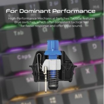 VERTUX Tactical Mehāniskā RGB Spēļu Tastatūra (TACTICAL.E)