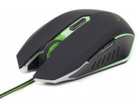 Gembird Игровая мышь с Дополнительными кнопками 2400 DPI USB (MUSG-001-G)