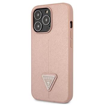 Guess GUHCP13LPSATLP Saffiano Triangle Logo Защитный чехол для iPhone 13 Pro / 13 6,1
