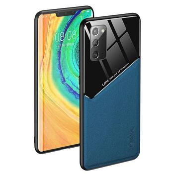 Mocco Lens Leather Back Case Кожанный чехол для Apple Iphone 12 / 12 Pro Синий (MC-LC-APP-IP12-BL)
