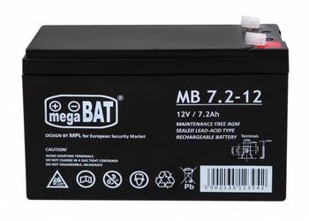 megaBAT MB 7.2-12 Аккумулятор 12V/7Ah / 151x95x65mm (MB7.2-12)