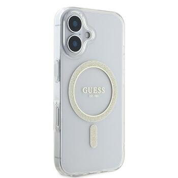 Guess GUHMP16SHFGERET IML Glitter Circle MagSafe Защитный чехол для iPhone 16 6.1