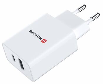 Swissten GaN Charger зарядное устройство PD 30W USB-C / USB (22037000)