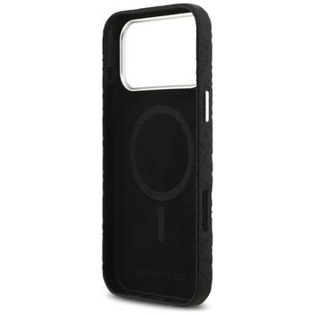Karl Lagerfeld Grained PU Repeated Logo MagSafe Case Чехол для Apple iPhone 17 Pro Max (KLHMP17XPGKLFOFK)