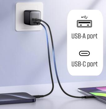 iPeax GaN USB / USB-C Tīkla Lādētājs 25W (90010126)