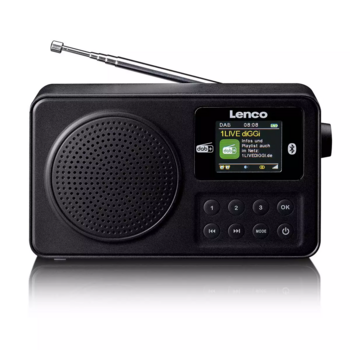 Lenco PDR-033BK Pārnēsājamais Radio FM / Bluetooth (PDR-033BK)