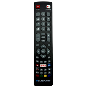 Blaupunkt LXRMC001 TV oriģinālā tālvadības pults priekš SHARP/BLAUPUNKT SMART, NETFLIX, YOUTUBE (LXRMC001)