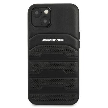 AMG AMHCP13SGSEBK Back Case Кожанный Чехол для телефона Apple iPhone 13 Mini Черный (AMHCP13SGSEBK)