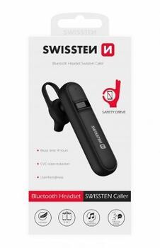 Swissten Caller Bluetooth HandsFree Наушник с Функцией MultiPoint / CVC Noise Reduction (SW-CALLER-BK)