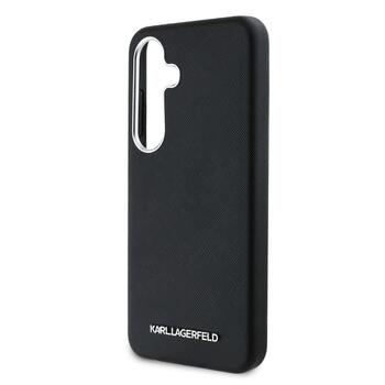 Karl Lagerfeld PU Saffiano Metal Logo and Frame Case Чехол для Samsung Galaxy S25 Plus (KLHMS25MPSAFWMCK)