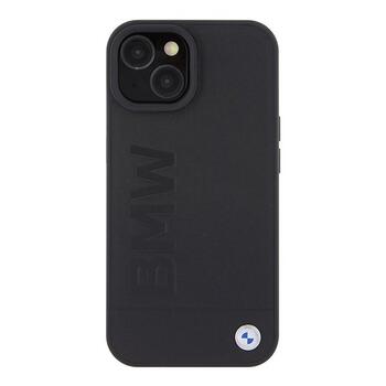 BMW Signature Logo Imprint Back Case Защитный Чехол для Apple iPhone 15 (BMHMP15SSLLBK)