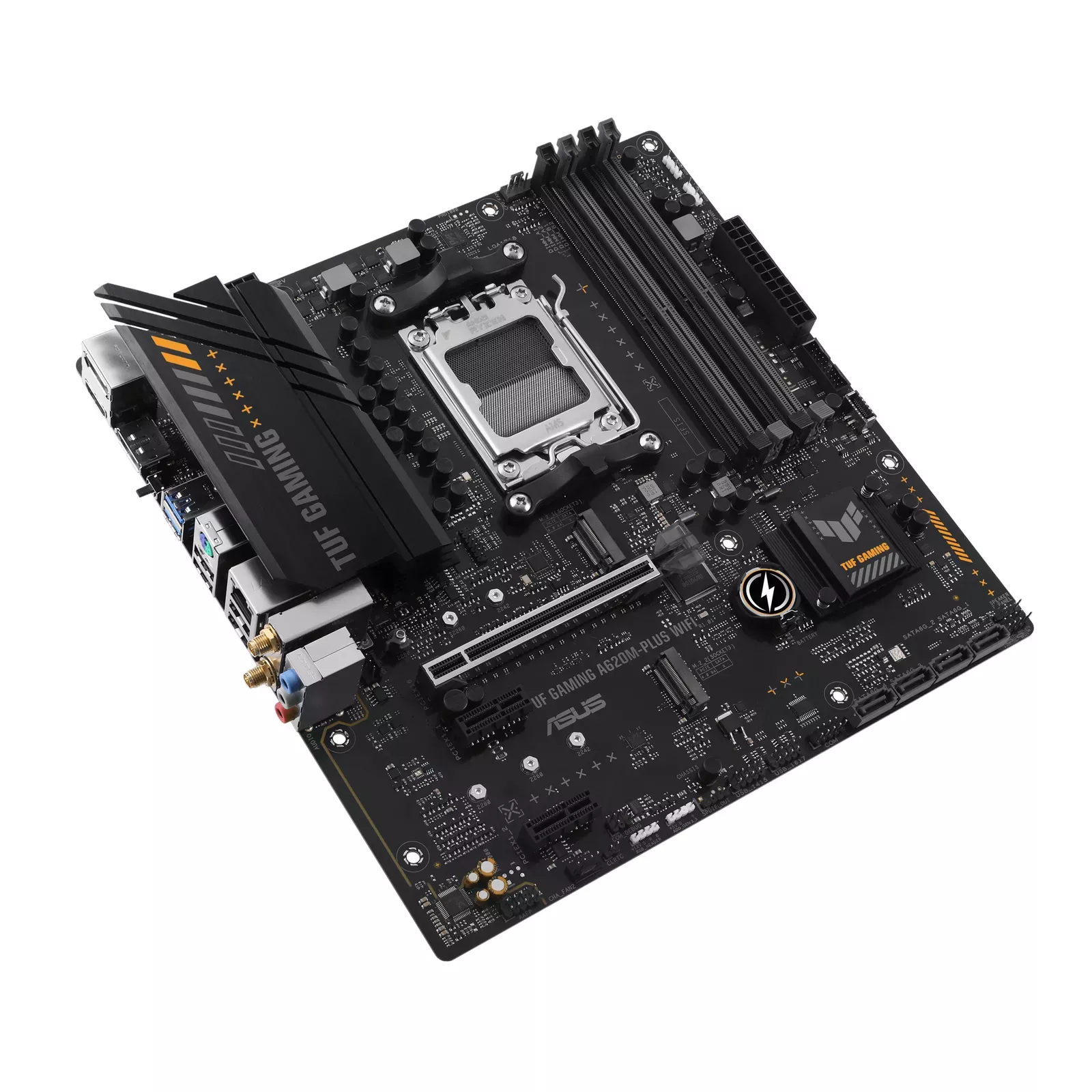 Asus TUF Gaming A620M-PLUS WIFI Материнская плата AMD A620 / Socket AM5 / Micro-ATX / Wi-Fi (90MB1F00-M0EAY0)