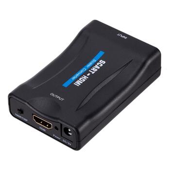 RoGer Адаптер для Преобразования сигнала SCART на HDMI (+Audio) Черный (RG-SCART-HDMI-CON-BK)