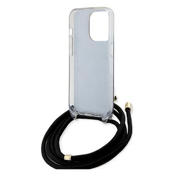 Guess GUHCP15XHC4SEK Crossbody Cord 4G Print Aizsargapvalks priekš iPhone 15 Pro Max 6.7