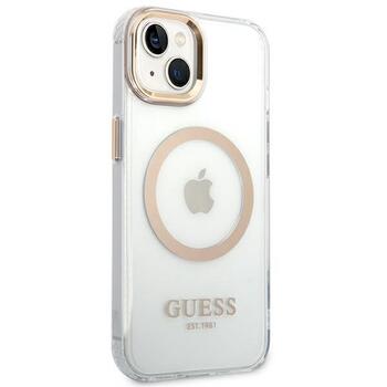 Guess GUHMP14MHTRMD Hardcase Metal Outline Magsafe Защитный чехол для iPhone 14 Plus/15 Plus 6.7