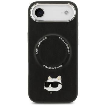 Karl Lagerfeld Choupette Pin MagSafe Case Aizsargapvalks priekš iPhone Air / melns (KLHMP17MPSMLRCHK)