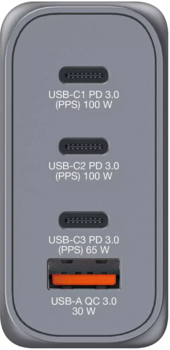 Verbatim GNC-100 100W GaN Сетевой Зарядник (32202V)