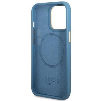 Guess GUHMP14LU4GPRB Hardcase 4G Logo Plate MagSafe Защитный чехол для iPhone 14 Pro 6.1
