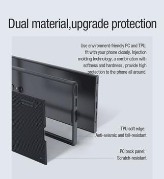 Nillkin Super Frosted PRO Magnetic Back Cover Защитный чехол для Samsung Galaxy S24 Ultra / чёрный (57983118489)