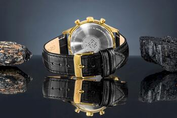 Giewont Chronograph Sapphire Vīriešu pulkstenis / melni zeltains (GW6310-A4)