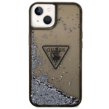 Guess GUHCP14SLFCTPK Liquid Glitter Palm Collection Aizsargapvalks priekš iPhone 14 / 15 / 13 6.1