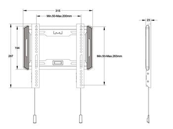 Multibrackets MB-5631 Кронштейн для настенного крепления телевизора для телевизоров до 43