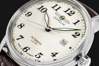 Zeppelin LZ127 Graf Zeppelin Automatic 7656-5 Vīriešu Pulkstenis 40mm Beige Dial (7656-5)