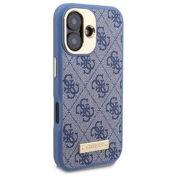 Guess GUHMP16SU4GPRB Hardcase 4G Logo Plate MagSafe Защитный чехол для iPhone 16 6.1