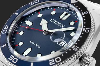 CITIZEN Marine Sporty Мужские часы AW1761-89L / серебристо-синий (AW1761-89L)