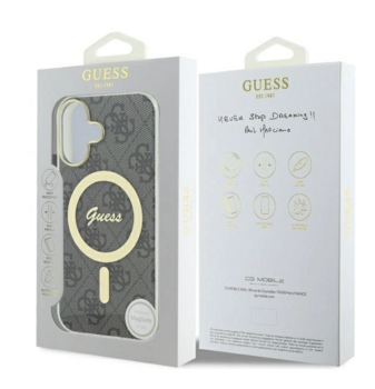 Guess IML 4G MagSafe Защитный Чехол для Apple iPhone 16 Plus (GUHMP16MH4STK)