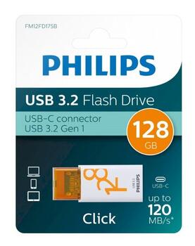 Philips Click Series USB-C 3.2 Gen 1 флеш-память 128GB (FM12FD175B/00)
