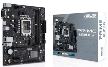 Asus PRIME H610M-R D4 Mātesplāte Intel H610 LGA 1700 mikro ATX (PRIMEH610M-RD4-SI)