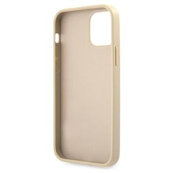 Guess GUHCP12MRSAVSLG Saffiano Vintage Script Aizsargapvalks priekš iPhone 12/12 Pro 6,1