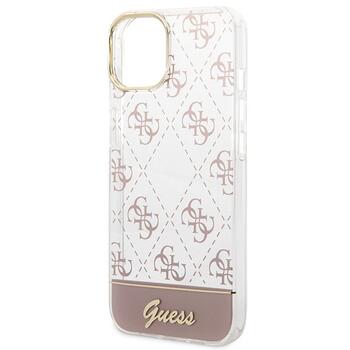 Guess GUHCP14MHG4MHP Hardcase 4G Pattern Script Защитный чехол для iPhone 14 Plus / 15 Plus 6.7