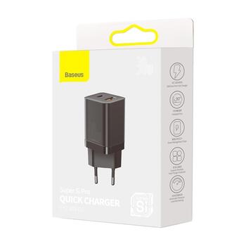 Baseus Super Si PD Зарядное Устройство 30W / 1x C USB (BRA012291)