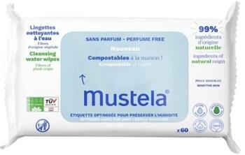 Mustela Compostable Cleansing Wipes Очищающие салфетки (3504105041595)