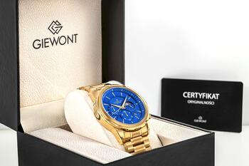 Giewont Мужские часы Chronograph Sapphire / золотой/синий (GW9460-B5)