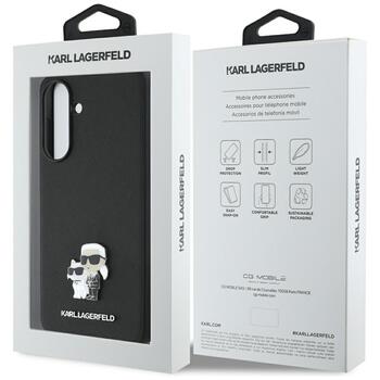 Karl Lagerfeld PU Saffiano Metal Karl and Choupette Case Чехол для Samsung Galaxy A56 5G (KLHCSA56PSAKCMPK)