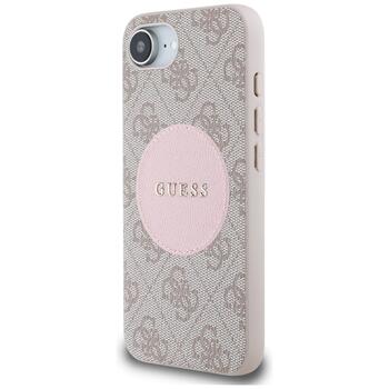 Guess 4G Circle Classic Logo MagSafe Защитный чехол для iPhone 16e / 17e / розовый (GUHMPSE4P4PGRSGP)