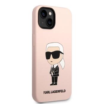 Karl Lagerfeld KLHMP14MSNIKBCP Silicone Ikonik Mag Aizsargapvalks priekš iPhone 14 Plus / 15 Plus 6.7