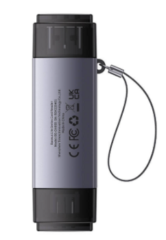 Baseus Lite Series SDTF USB + USB-C Считыватель Карт (WKQX060113)
