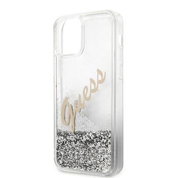 Guess GUHCP12LGLVSSI Glitter Vintage Script Hardcase Защитный чехол для iPhone 12 Pro Max 6,7