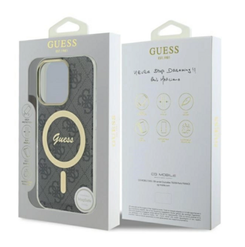 Guess IML 4G MagSafe Защитный Чехол для Apple iPhone 16 Pro Max (GUHMP16XH4STK)