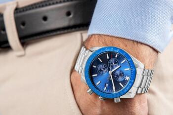 Giewont Chronograph Sapphire Vīriešu pulkstenis GW8720-B3 / sudraba-zils (GW8720-B3)