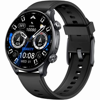 Smartwatch Gravity Viedpulkstenis ar 2 siksniņām GT35-1 / melns (GT35-1)