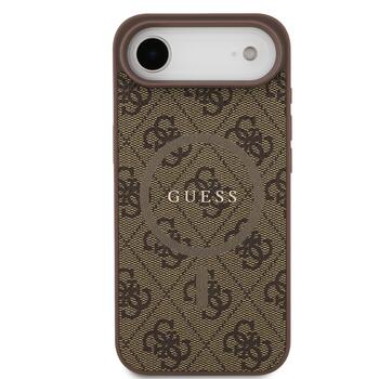 Guess PU Leather 4G Colored Ring MagSafe Case Aizsargapvalks priekš iPhone Air / brūns (GUHMP17MG4GFRW)