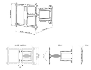 MULTIBRACKETS MB-2765 Настенный кронштейн для телевизоров 70