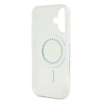 Guess GUHMP16MPFTDTEH Hardcase IML Rhinestones MagSafe Защитный чехол для iPhone 16 Plus 6.7